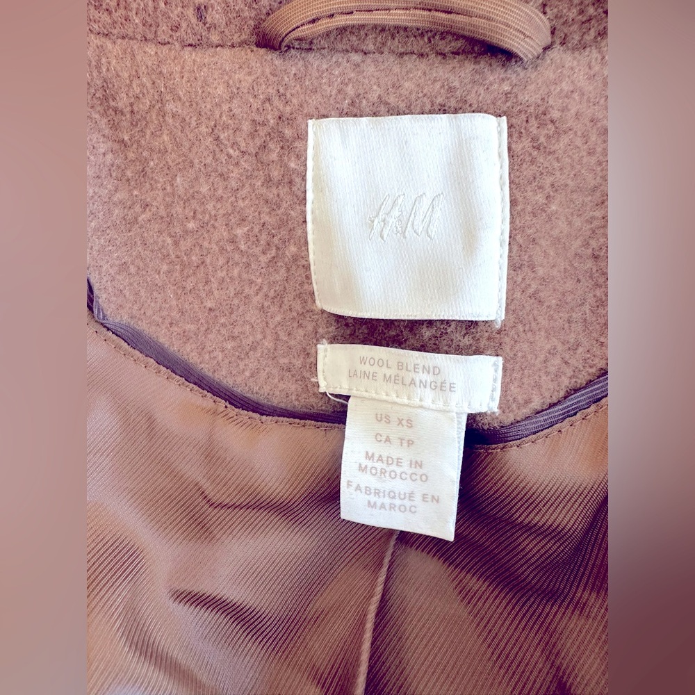 H&M XS Wool Coat Women - Picture 3 of 4